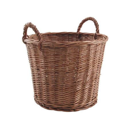 Panière de rangement ronde en osier