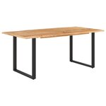 Vidaxl table de salle à manger 180x90x76 cm bois d'acacia massifdollars