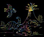 Mon 1er scratch art pochoir