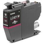 Brother - cartouche d'encre lc421m - magenta capacité standard de 200 pages - pour dcp-j1050dw  mfc-j1010dw et dcp-j1140dw