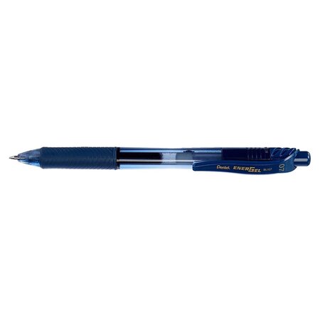 Roller encre gel rétractable energel x bl107 pointe 0 7 mm bleu nuit pentel