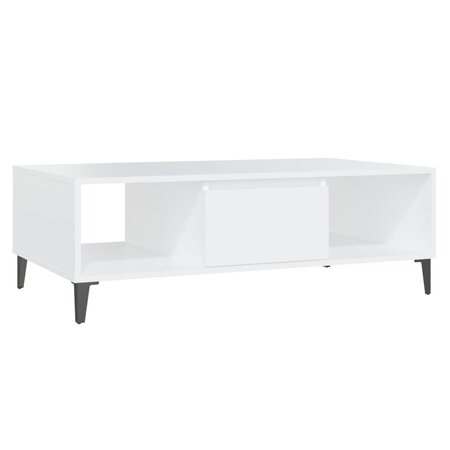 vidaXL Table basse Blanc 103 5x60x35 cm Aggloméré