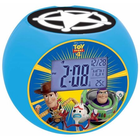 TOY STORY 4 Radio réveil projecteur chambre enfant LEXIBOOK