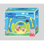 PEPPA PIG Lecteur CD karaoké enfant avec 2 microphones LEXIBOOK