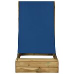 vidaXL Bac à sable avec toit 80x60x97 5 cm Bois de pin imprégné