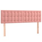 vidaXL Lit à sommier tapissier avec matelas Rose 140x200 cm Velours