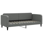 vidaXL Lit de repos gris foncé 80x200 cm tissu