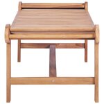 vidaXL Table basse 100x50x45 cm Teck solide