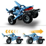 Lego 42134 technic monster jam megalodon  voiture jouet pour enfants +7 ans 2 en 1 truck et low racer lusca a rétrofriction