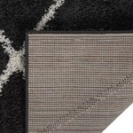 vidaXL Tapis shaggy à poils longs Crème et anthracite 80x150 cm