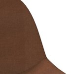 vidaXL Chaises pivotantes à manger lot de 4 marron tissu