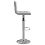 vidaXL Tabourets de bar 2 Pièces Gris clair Velours