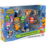 Coffret Figurines Super Wings Collector de 8 Transform'a'bot + 7 figurines WORLD AIRPORT CREW Saison 1