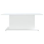 vidaXL Table basse Blanc 102x55 5x40 cm Aggloméré