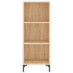 vidaXL Buffet haut Chêne sonoma 34 5x32 5x180 cm Bois d'ingénierie