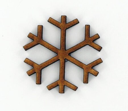 Forme en bois MDF Flocon de neige