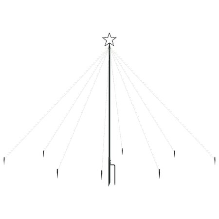 vidaXL Lumières d'arbre de Noël Intérieur/Extérieur 400 LED 2 5 m