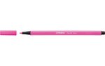 Feutre de dessin pen 68 pte ogive moyenne 1 mm rose fluo stabilo