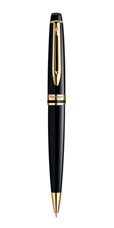 Waterman expert stylo bille   noir  recharge bleue pointe moyenne  coffret cadeau