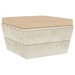 vidaXL Salon de jardin palette 6 Pièces avec coussins Épicéa imprégné