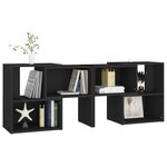 vidaXL Meuble TV Noir 104x30x52 cm Aggloméré