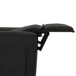 vidaXL Fauteuil de massage Noir Tissu