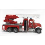 BRUDER - 2821 - Camion Pompier MACK Granit avec Echelle et Pompe a Eau - Echelle 1:16 - 63 cm