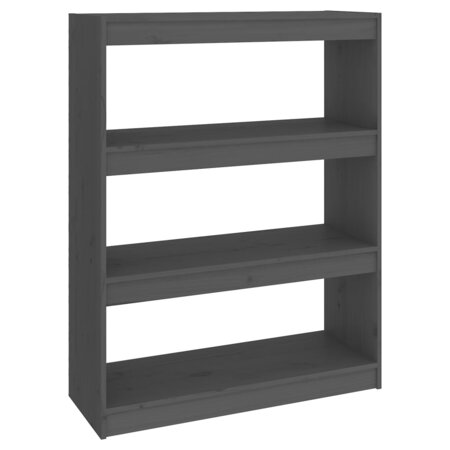 vidaXL Bibliothèque/Séparateur de pièce Gris 80x30x103 5 cm Pin solide