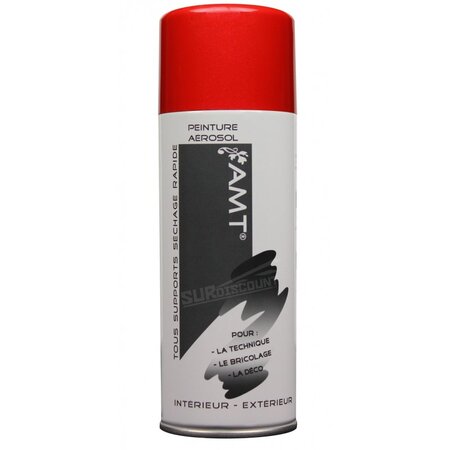 Bombe de peinture rouge métallisé 330ml - amt