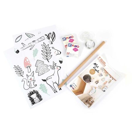 Coffret pâte polymère - Suspensions forêt et animaux