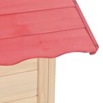 vidaXL Maison de jeu pour enfants Bois de sapin Rouge