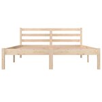 vidaXL Cadre de lit Bois de pin massif 120x190 cm Petit double