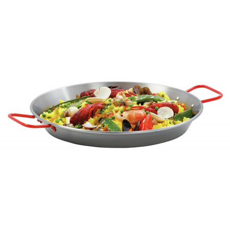 Plat à Paella - de 280 mm à 720 mm - Bartscher -    28 cm      Acier poli            480 mm (fond)