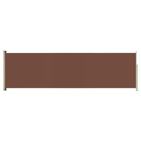 vidaXL Auvent latéral rétractable de patio 180x600 cm Marron