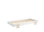 Lit Modulo Puzzle Blanc Empilable 90x200 L 203 6 x Lg 93 8 x H 27 5 cm