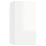 vidaXL Ensemble de meubles TV 7 Pièces Blanc brillant Aggloméré