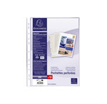 Sachet De 10 Pochettes Perforées - Pvc Lisse - A4 - X 10 - Exacompta