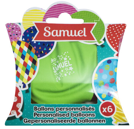Ballons de baudruche prénom Samuel