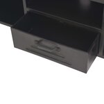 vidaXL Meuble TV 120 x 30 x 43 cm Noir