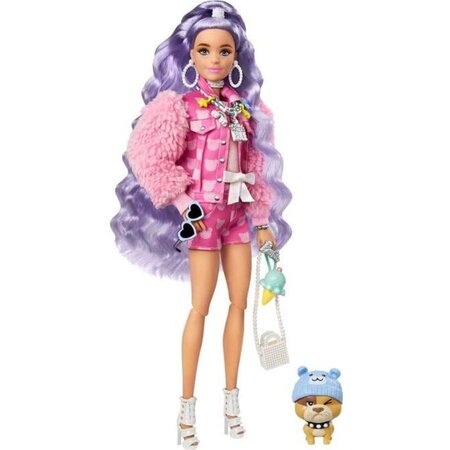 Barbie - barbie extra bulldog hipster - poupée mannequin - des 3 ans
