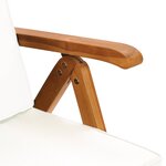 vidaXL Salon de jardin 9 Pièces avec coussins Bois de teck massif