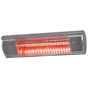 Eurom chauffage pour patio "golden 1300 comfort" 1300 w argenté