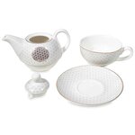 Théière solo en porcelaine fleur de vie