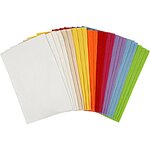 24 feuilles de feutrine synthétique 20 x 30 cm - Arc en ciel