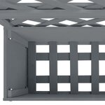 vidaXL Jardinières en treillis 2 Pièces Gris 65x33x135 cm WPC