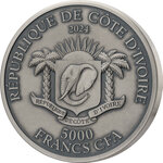 Pièce de monnaie en Argent 5000 Francs g 155.5 (5 oz) Millésime 2024 Edition Signature DRAGON