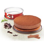 Tefal moule a charniere delibake en acier - ø 19 cm - rouge et gris