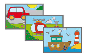 Cartes à gratter Les transports 3 pièces Activités manuelles Enfant