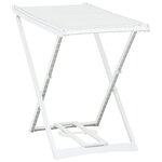 vidaXL Étendoir à linge pliable Blanc Plastique
