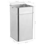 vidaXL Poubelle à cendrier d'hôtel 36 L Acier inoxydable